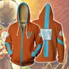 Herren Hoodies Sweatshirts Avatar: Der letzte Airbender -Cosplay -Top -Kleidungskleidung für Frauen mit Kapuze für Kinder mit Zip Sweatshirt Mode Hip Hop Str
