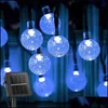 Andere feestelijke feestartikelen Home Garden Solar String Lights Outdoor 60 LED Crystal Globe Lighting met 8-Modi Waterdichte Power Patio Ligh