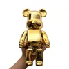 Home Decoration 28Cm 400% Be@rbrick Games Year's Gift Play Model Plating Resin Electronic Games Kids Toys 210910