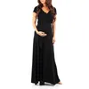 Maternity Clothes Dresses For Pregnancy Women V-Neck Sexy Dress Pregnant Female Nursing Clothing For Photo Shoot Q0713