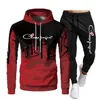 Katoen Verkoop Mannen / Vrouwen Merk Trainsuit Hoodies + Broek voor Herfst Winter Winter Streetwear Matching Sets Sweatershirts Sweatpants S-3XL