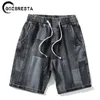 Marke Baumwolle Spleißen Denim Shorts Männer Sommer Mode Streetwear Koreanische Hosen Hip Hop Harajuku M-8XL der 210714