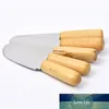 1pcs manico in legno strumenti da dessert formaggio dessert coltello da burro in acciaio inossidabile coltelli da crema multiuso argento