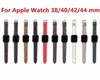 Luxury Designer Smart Watch Relds Bandbands Band Band 42 мм 38 мм 40 мм 44 мм Iwatch 2 3 4 5 полосы кожаных ремешка Браслет моды модные полосы заменяют на 2,2 см ширину
