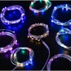 Luzes LED String 1M 2M 3M Cobre Fio de Prata luzes luz de fada da bateria para o Natal Halloween Home Party Party Decoração GGB2385