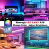 Bluetooth 5050 LED Streifen Licht RGB Infrarot Fernbedienung USB 5V Flexible Band Lampe Diode Hintergrundbeleuchtung für TV PC APP Steuerung
