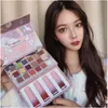 VONGEE All-in-One Makeup Gift Set Travel Makeup Kit Complete Starter: 4PCS Matte Bundle Lipgloss Lipstick And 18 Colors Sunset Eyeshadow Palette Cosmetic for Girls