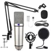 U87 Condenser Microfono Stand Ancoraggio Registrazione Set K Song KTV Game Live Broadcast Karaoke PC DJ Audio per scheda audio