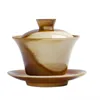 Antike Sancai Gaiwan Vintage Keramik Teeschale Retro Chawan