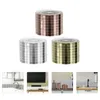 Wall Stickers 3 Rolls Self-adhesive Glass Mirror Mosaic Tile