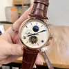 2024 جودة جديدة عالية الجودة مشاهدة الرجال Five Needle Big Wheel Watch Designer Watch Big Brand Leather Strap Fashion