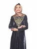 N201802# new Muslim Arabic velvet embroidered long sleeve dress Islamic worship