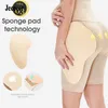 Vita alta Trainer Body Shapers Slim Pancia Pantaloni Culo finto Butt Lifter Hip Pad Coscia Control Mutandine Shapewear Per le donne 210810