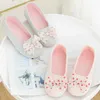 Spring Lovely Bowtie Winter Women Slippers Indoor Bedroom House Soft Bottom Cotton Warm Shoes Adult Guests Flats outdoor gilrs Y0731