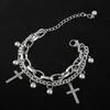 Link Chain Hip-hop Tree Of Life Jesus Love Bangles Punk Bracelet Unisex Cross Bracelets Geometric Pendant Party Fawn22