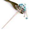 Epecket DHL Fringed peacock headdress rose hairpin with diamonds fashion DAFZ015 Hair Jewelry Hairpins