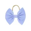 Baby meisjes elastische nylon hoofdbanden kinderen boog gestreepte hoofdband kinderen haaraccessoires peuter bowknot haarbanden hoofddeksels kha59