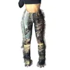 Women's Pants & Capris CM. Autumn Spring Women High Waist Activewear Pencil Trousers Sporty Print Tassel Jogger Sweatpants