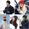 Cycling Caps & Masks Durable Men Women Winter Fleece Hats Windproof Warm Sports Running Ski Cap Outdoor Equipment Supplies