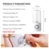 Handheld Blender Portable Juicer 6 Blades Mixer Chargeable Electric Kitchen Food Processor 500mL Quick Juicing Fruit Cup