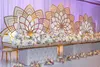 Hochzeit Blumen Hintergrund Tropfen Acryl geschnitzte Dekoration Hintergrund Ständer Lotus Dekorationen Hintergrund zum Verkauf senyu843