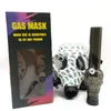 Het gasmasker met acryl bong siliconen pijp roken accessoires siliconen masker afdrukken en camouflage waterpijp shisha groothandel