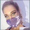 Festliche Lieferungen Home Garden23 Farben Colorf Mesh Bling Diamant Party Strass Gitter Netzmaske Waschbar Sexy Hohlmasken HWE2125 Drop Del