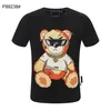 Plain Men Luxury T Shirts Cotton Women Clothes rolig kort￤rmning O Neck Tees Printing Phillip T-shirts PP Skull K1