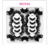 18 Pairs 25mm Faux Mink Hair False Eyelashes 8D Fluffy Eye Lashes Extensions in 6 Editions HOT01