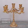 Złoty świeczniki Hollow Candlestick Dekoracja Ślubna Candelabra Home Decor Candelabrum Boże Narodzenie dekoracje do domu