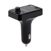 A6 Transmisor FM Modulador auxiliar Bluetooth Kit manos libres para automóvil Reproductor de MP3 y audio para automóvil con 3.1A 30PCS / LOT Paquete al por menor