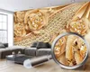 Anpassad detaljhandel 3D -tapet Luxury Diamond Flower Jewelry Kitchen Wall Papers Hemdekor Målning Mural8997759