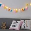 Strings Christmas LED Strip Light Feather String Fairy Curtain Copper Wire Bedroom Romantic Decoration Lamp Battery Operated