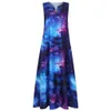 Sommer Damen dr Bohemia Plus Size Print Daily Casual SleevelVintage Bohemian V Neck Maxi Dress X0529