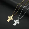 Pendant Necklaces Kinitial Fashion Armenian Knot Necklace Talisman Solar Celtics Druid Amulet Pendants Choker Jewelry3560762