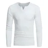 Męskie swetry dzianiny stylowy z długim rękawem V-Neck Stretch Slim Soft Winterskoczaki Męskie Sweter Sweter Topy