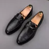 New Streets Fashion Pointed Slip-on Flat Oxford Shoes For Men Male Wedding Dress Prom Homecoming Party Footwear