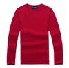 2021 new high quality mile wile polo brand men's twist sweater knit cotton sweater jumper pullover sweater Small horse game