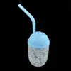 9.2'' Drinking Cup Water Pipes Dab Oil rigs Pipe silicone smoking hookah bong wax burner colorful cups