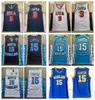Vintage vasteland High School Vince Carter 15 Basketball Jerseys 2000 USA Mens NCAA North Carolina Tar Heels Gestikte Shirts