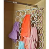 Cabides racks Moda Multifunção de 28 buracos corda de corda envolta o suporte de armazenamento de shawl de gancho de gancho de gancho roupas de decoração do círculo de círculo de decoração