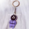 Party Favor Game Keychain Acrylic Stand Koreanska Dramas Triangle Square Circle Icon Cosplay Cartoon Keyring Fans Present