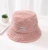 1 sztuk Spring Fall Zima Woman Christmas Hats Mężczyzna Sport Moda Jesień Lamb Hair Hat Kobieta Rybak Hat Pszeniczny Haft List Solid Color Basin Ha TS