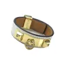 Luxe Designer Frankrijk Merk Armbanden Gouden Gesp Boom Patroon Identificatie Armbanden Hoge Kwaliteit Koper Echt Leer Women2933