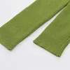 Camicetta vintage donna manica lunga crop top streetwear verde blusas elegante donna top camicia coreana moda verde sreetwear 220311