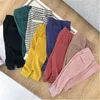 Children Pants Boys Girls Clothes Spring Autumn Cotton Baby Kids Pants Solid Loose Cross Pants Elastic Waist Long Trousers 6M-7T 210713