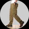 メンズカーゴパンツカジュアルマルチポケットミリタリー戦術パンツ男性の遊離ストレートスラックロングズボンプラスサイズ44 210723