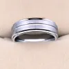 Newshe Tungsten Carbide Rings for Men Groove Ring 8mm Mens Band Band Charm Gift 813 Trx061 2103104583989