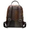 Westal damska skórzana plecak żeński torby szkolne dla dziewczynek plecaki laptopa dla kobiet podróżujących dayback szkoła plecak 86343 210922
