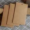 Blank Kraft Paper Tempered Glass Retail Packaging Box Paper Box for Screen Protector Film 16.5cm*9cm Bag for Gift Packaging